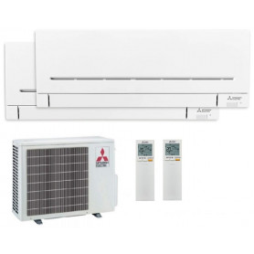 MultiSplit 2x1 de MITSUBISHI E. serie AY con 3.150+2.150 frig. Clase A+++ R32