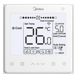 Control por cable MIDEA WDC3-86S recomendado para Fancoil por conductos