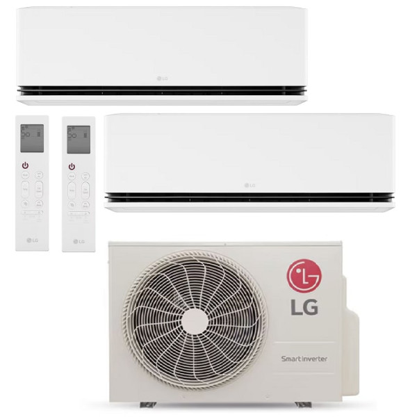 Aire acondicionado Multisplit 2x1 LG de 3.010+2.150 frigorías
